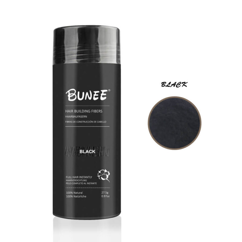 Bunee Hårfiber – Omedelbar Fyllighet och Täckning av Tunnhårighet för män och kvinnor.