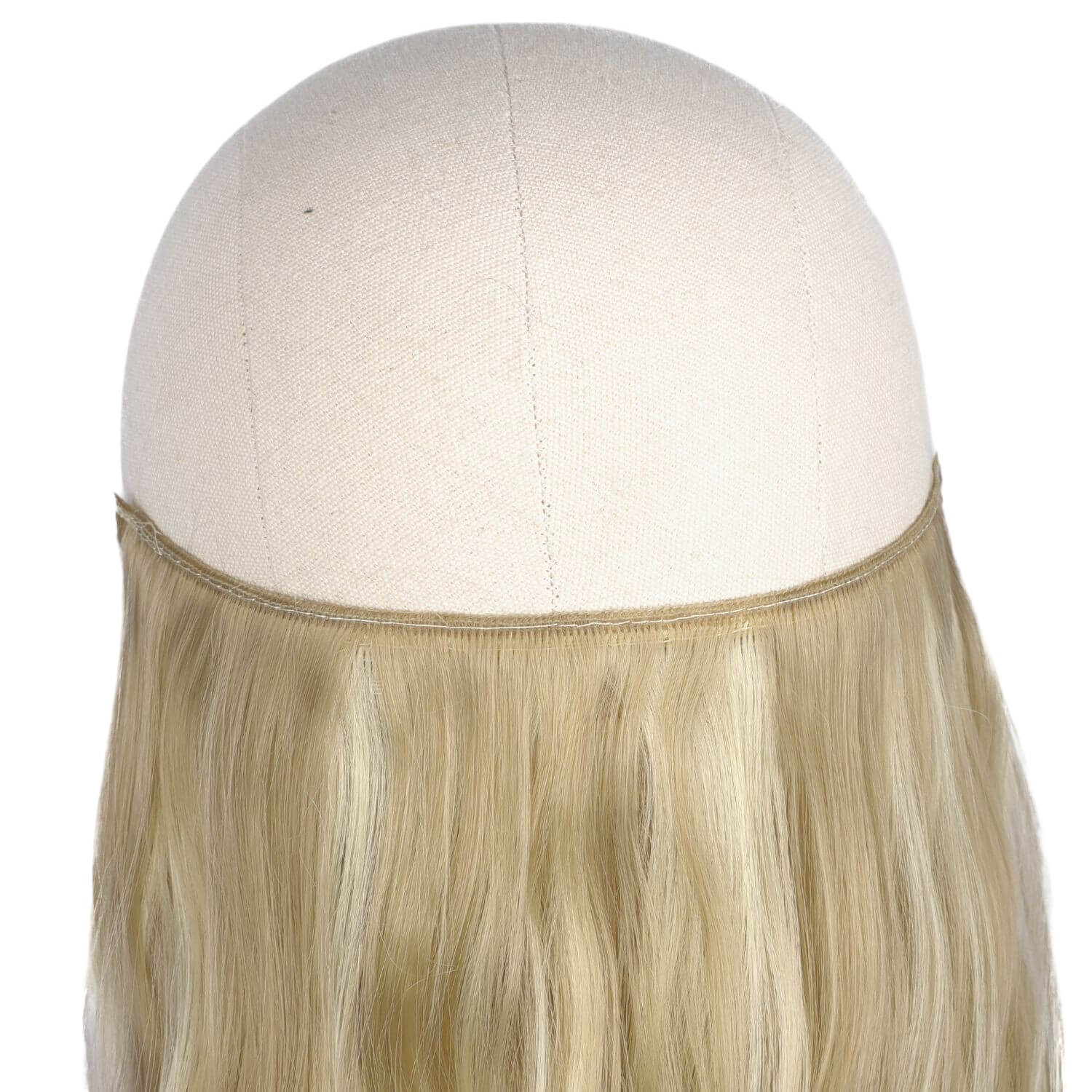 Lång, vågig clip-in hårförlängning 50 cm – Naturlig fyllighet och elegant glamour - Blond