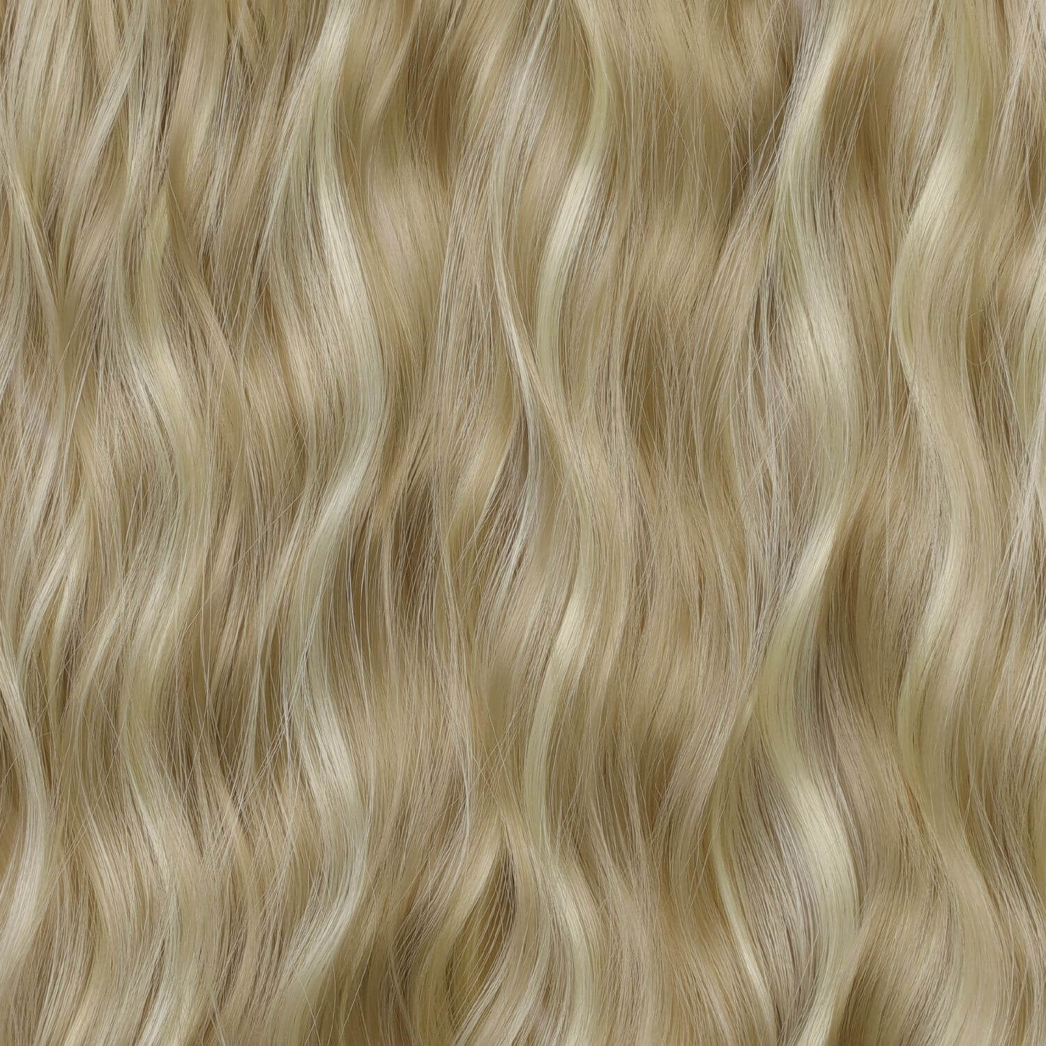 Lång, vågig clip-in hårförlängning 50 cm – Naturlig fyllighet och elegant glamour - Blond