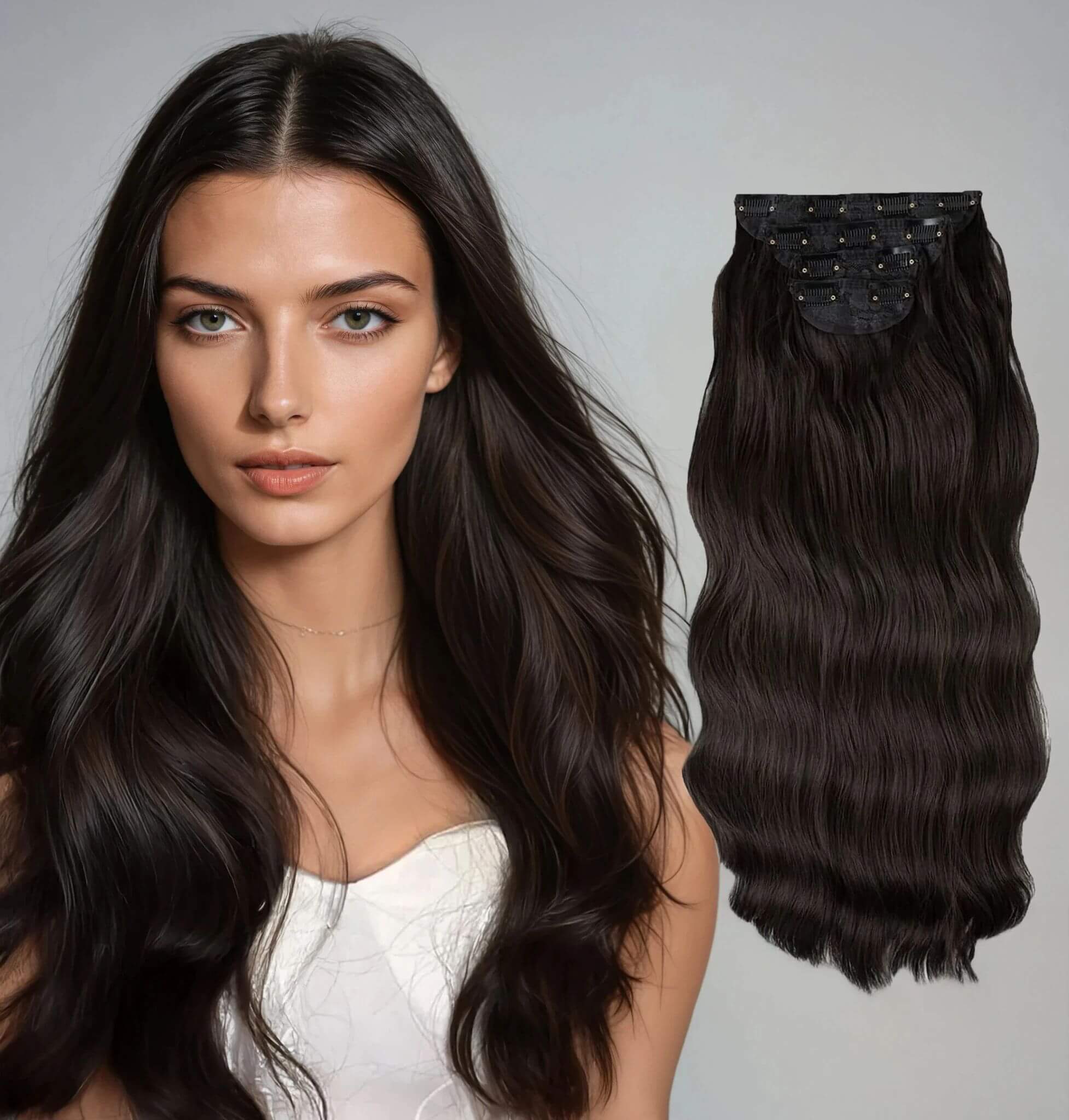 Löshår med clips in - Löshåret.se