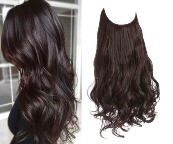 Halo-lina Hårförlängning 46 cm – Naturlig Volym på Nolltid