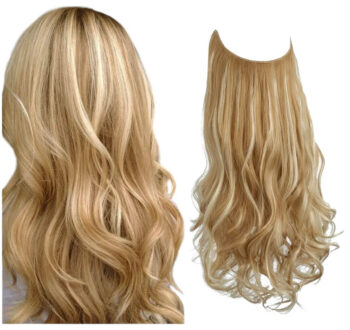 Halo lina Löshår Dark Honey Blonde Lightest Blonde