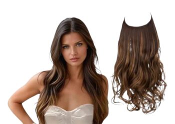 Halo-lina Hårförlängning 46 cm – Naturlig Volym på Nolltid