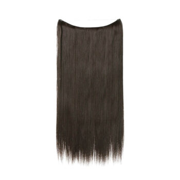 U-del-design Halo Hårförlängning med Rakt Löshår – Naturlig Längd och Volym utan Slitage
