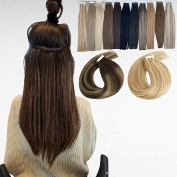 hur man fäster tejplöshår naturligt löshår med äkta look. 100% Äkta Remy Tejplöshår – Återanvändbart Löshår med Naturlig Volym