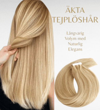 100% Äkta Remy Tejplöshår – Återanvändbart Löshår med Naturlig Volym