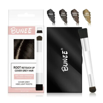 BUNEE Root Retouch Up – Hårrotspuder för grå och ljusa rötter 6,5 g