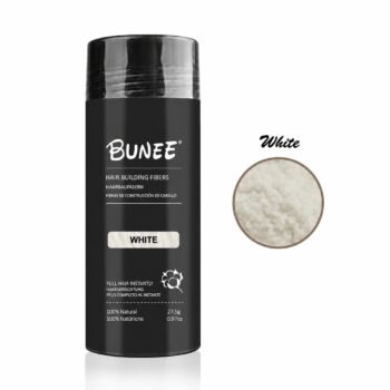 bunee hair fibers white